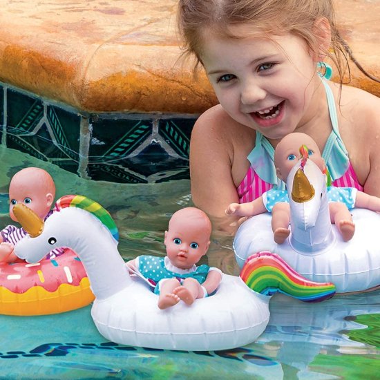 Adora Water Baby Doll, SplashTime Baby Tot Pineapple Float 8.5 inch Doll