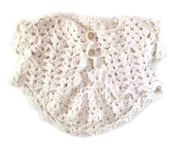 KSS Ivory Cotton Sweater/Bolero (18 - 24 Months) SW-604