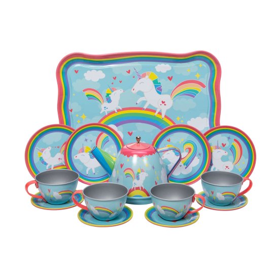 Classic Unicorn Tin Tea Set UTTS