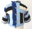 KSS Abstract Blue Knitted Sweater/Jacket 2 Years