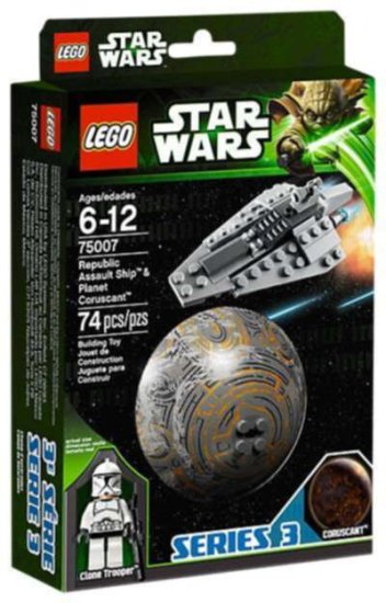 LEGO Star Wars Republic Assault Ship and Coruscant (75007) - Click Image to Close