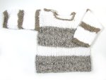 KSS Beige/White Baby Pullover Sweater (9-12 Months) SW-878