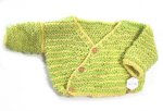 KSS Yellow/Green Baby Wrap Sweater/Jacket (18 Months) SW-728