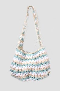 KSS Handmade Kids/Adults Blue/Beige/White Ball Shape Bag TO-130