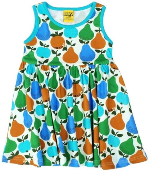 DUNS Organic Cotton "Fruits" Sleeveless Dress with Gather (68cm/6M) - Click Image to Close