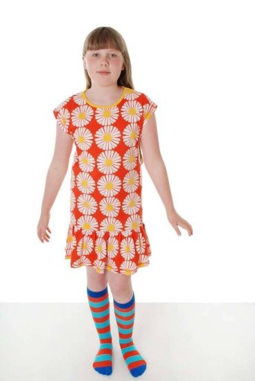 DUNS Organic Cotton "Daisy" Cap Sleeve Dress (1.5 - 2 Years) - Click Image to Close