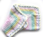 KSS Delicate Pastel Baby Blanket 20"x20" Newborn and up BB-127