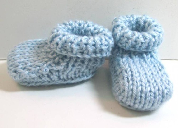 KSS Light blue Baby Booties (1-2 Months) BO-096 - Click Image to Close