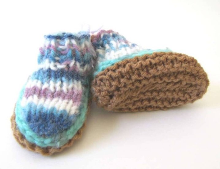 KSS Earth Colored Knitted  Baby Booties (6 - 9 Months) BO-059-HA-065