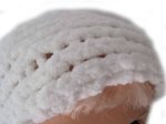 KSS White Knitted Headband with Plush Yarn 16-18"