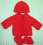KSS Colorful Red Sweater/Cardigan Set 3 Months SW-989