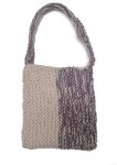 KSS Handmade Kids/Adults Heavy Knit Sling Bag in Beige 9x9" TO-092