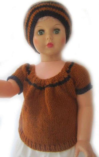 KSS Rust Colored Sweater and Hat Set (3-4 Years) - Click Image to Close