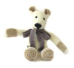 KSS Offwhite Knitted Teddy Bear 10" long