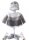 KSS Grey/White baby Layette Sweater/Jacket Set (6 - 9 Months)