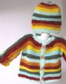 KSS Sunrise Striped Sweater/Jacket with a Hat 9 Months