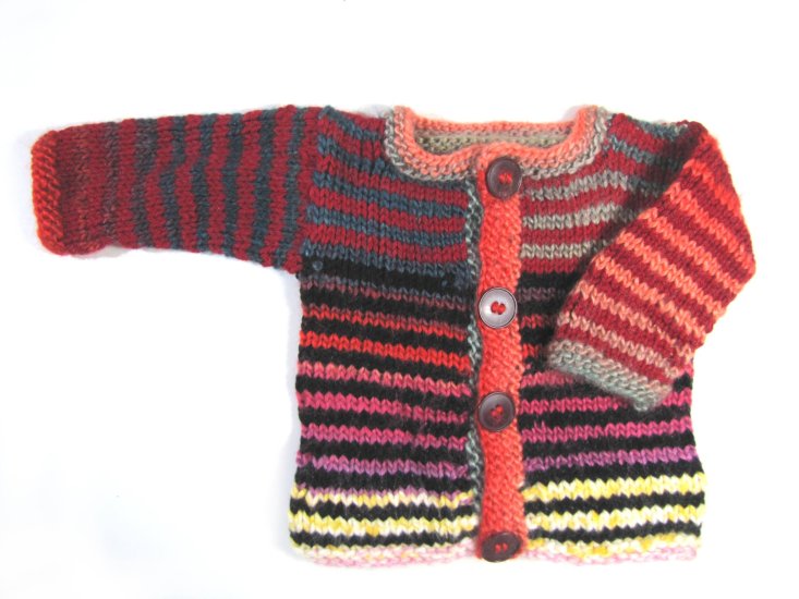 KSS Striped Multicolor Sweater/Jacket (18 Months)