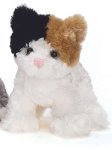Teddykompaniet Mischievous Cat 7" Black, Brown, & White (Busiga)