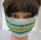 KSS Striped Around Head Knitted Lined Cotton Face Mask 5 & up