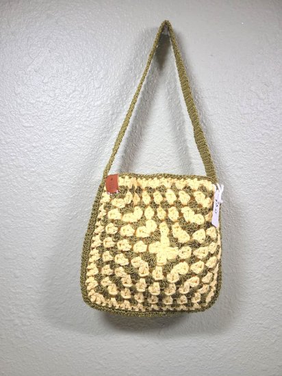 KSS Handmade Kids/Adults Lined Granny Square Crochet Small Bag TO-101
