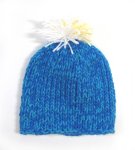 KSS Blue Hat with Pom Pom 12 - 14" (0 -6 Months)