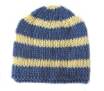 KSS Blue Striped Cotton/Acrylic Hat 11 - 13" (Newborn)
