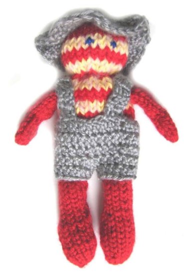 KSS Knitted Farmer Boy Doll 10" long TO-055