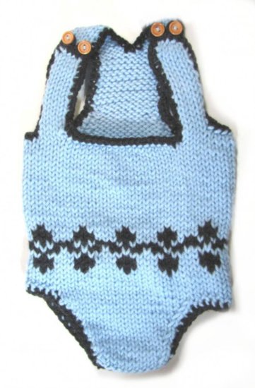 KSS Short Blue Baby Romper (3 - 6 Months) PA-056 - Click Image to Close