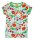 DUNS Organic Cotton "Summer Flowers" Bay Green S. Sleeve Top (7-8 Years)