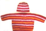 KSS Red Striped Pullover Sweater with a Hat (18 Months) SW-901