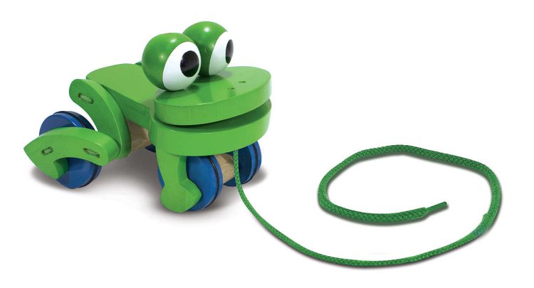 Melissa & Doug Frolicking Frog Pull Toy