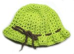 KSS Green Crocheted Adjustable Sunhat 14-19" (0-4 Years)