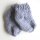 KSS Grey Acrylic Knitted Booties (0 - 3 Months) BO-108