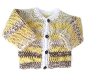 KSS Yellow/Brown Sweater/Jacket (9-12 Months) SW-230
