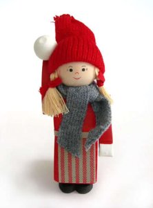 Tomte Girl with a Snowball