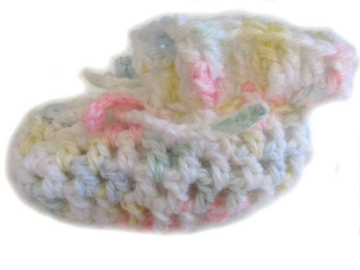 KSS Pastel Colored Booties (3-6 Months) - Click Image to Close