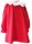 KSS Red Silk Crepe Dress with White Collar (5 Years)
