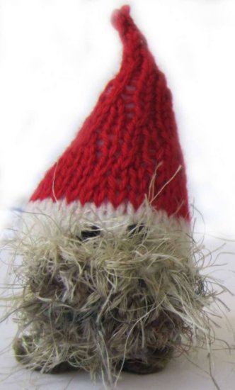 KSS Knitted Tomte Size Medium 6" Tall - Click Image to Close