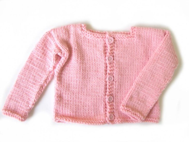 KSS Pink Knitted Acrylic Baby Sweater/Jacket & Headband 4-5 Years SW-706