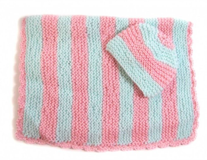KSS Pastel Baby Blanket and Hat 25"x20" Newborn and up BB-095 - Click Image to Close