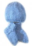 KSS Light Blue Socks and Hat set (0 - 3 Months)