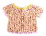 KSS Pink and Yellow Short Sleeve Sweater 2 Years/3T SW-558