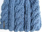 KSS Blue Wool Blend Hat with Loose Tassel 15 - 18" (1 - 3 Yrs)