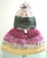 KSS Multicolored Poncho and Hat (3 Months)