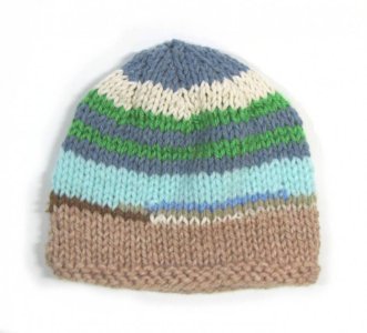 KSS Slice of Nature Striped Beanie 13" (0-3 Months)
