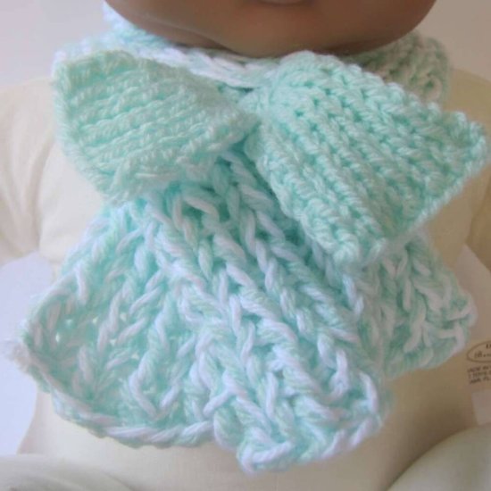 KSS Pastel Tie Cotton/Acrylic Scarf 0 - 4 Years - Click Image to Close