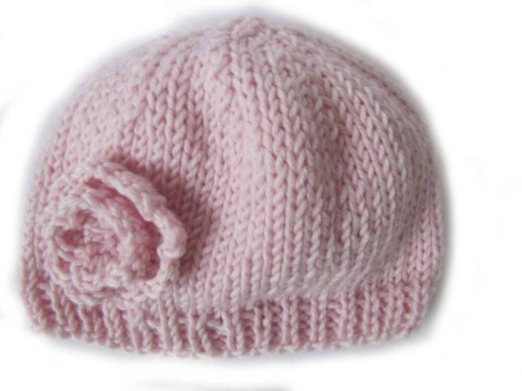 KSS Light Pink Cotton Knitted Cap 13-15" (Baby) - Click Image to Close