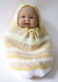 KSS Knitted Striped Cocoon 0 - 6 Months