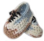 KSS Natural Cotton Crocheted Booties (3 - 6 Months)