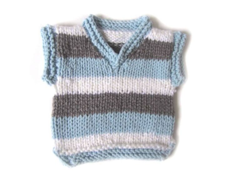 KSS Striped Sweater Vest (6-9 Months)
